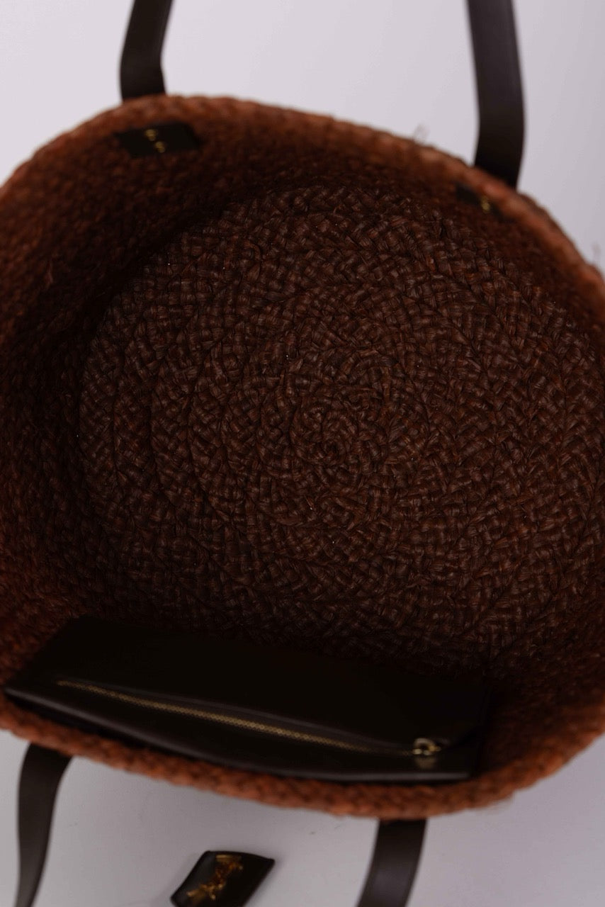 Saint Laurent – Panier en Raphia